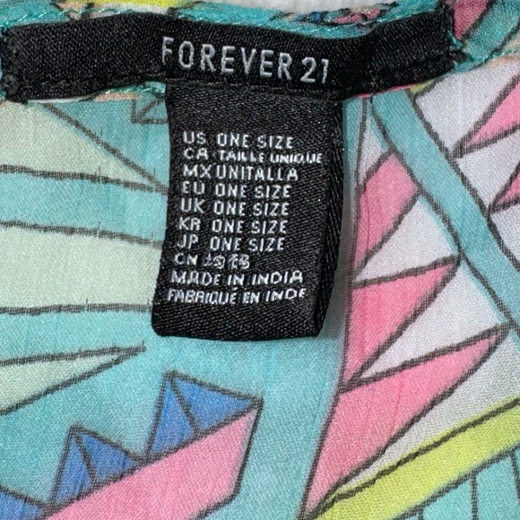 FOREVER 21  sequin neck butterfly sleeve swimsuit coverup women’s size OS - Picture 11 of 12